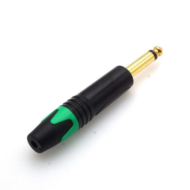 Imagen de CONECTOR DE AUDIO MONO TRS PARA GUITARRA DE 1/4 DE PULGADA (6.35 MM)