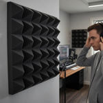 Imagen de Panel Acustico Piramidal 50x50cm Reduccion De Ruido