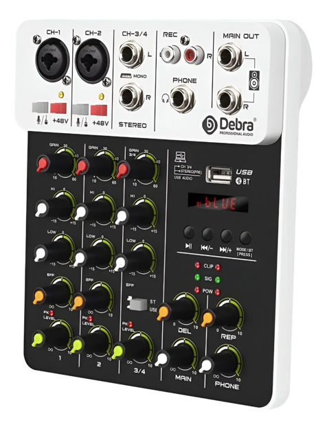 Imagen de Consola Mezclador De Audio 4 Canales  Efectos,bt,interface