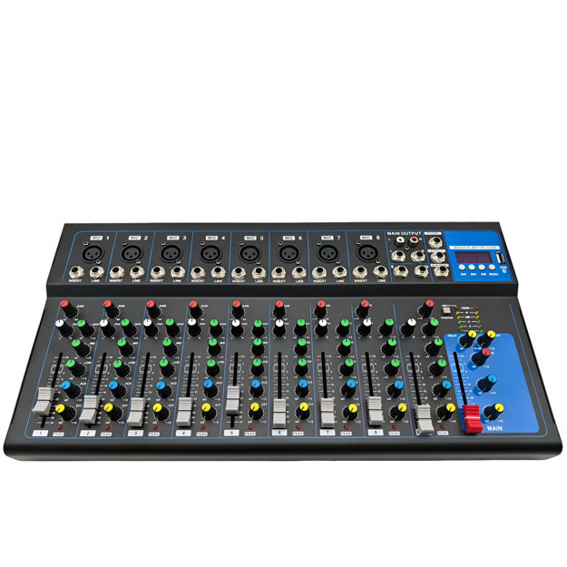 Imagen de CONSOLA MIXER 10 CANALES USB/BT/EFECTOS/PHANTOM