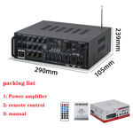 Imagen de Amplificador, Radio Fm,bluetooth Mp3  Karaoke 220V-12V 200W RMS