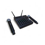 Imagen de CONSOLA MIXER AUDIO 6 CANALES + 2 MICROFONOS INALAMBRICOS