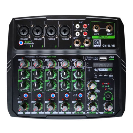 Imagen de MEZCLADOR DE AUDIO PROFESIONAL PARA DJ/CONSOLA DE AUDIO, ALTAVOZ, MEZCLADOR DE SONIDO DIGITAL