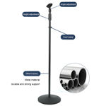 Imagen de Jirafa De Pie Negra Telescopica Con Base Redonda