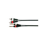 Imagen de CABLE ADAPTADOR SOUNDKING  2 RCA A 2 1/4" MONO 2 METROS