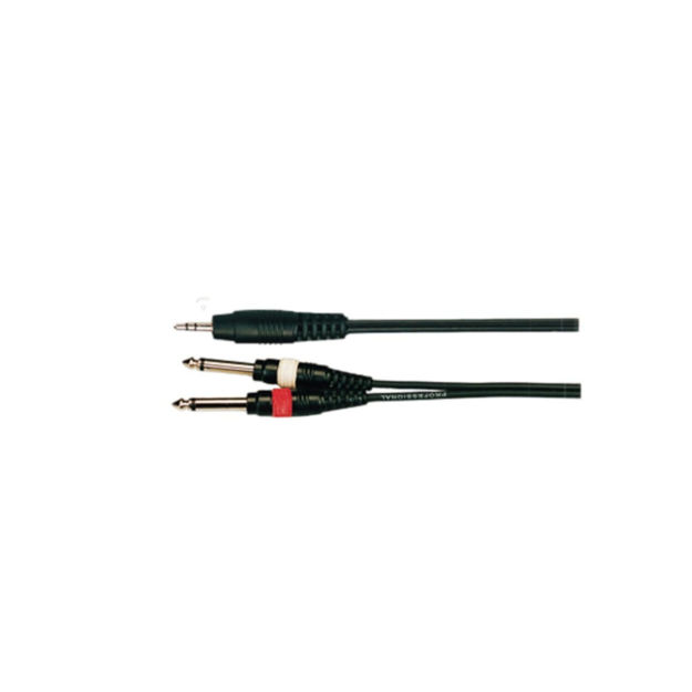 Imagen de CABLE ADAPTADOR SOUNDKING  3,5ST A 2 1/4" MONO 2 METROS