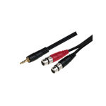Imagen de CABLE ADAPTADOR SOUNDKING  3M 1X3.5ST+2XXLR H