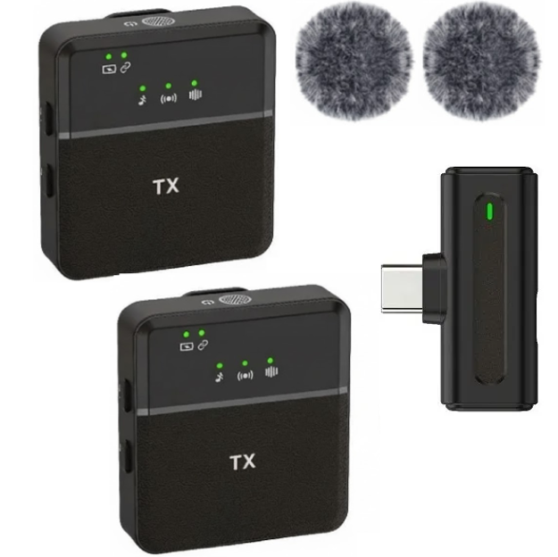 Imagen de 2 MICRÓFONOS SOLAPEROS  SX8 TIPO-C