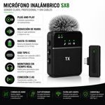 Imagen de MICRÓFONO INALÁMBRICO SOLAPERO PARA CELULAR TIPO-C / CON FIL