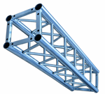 Imagen de Cercha Truss Cuadrada Para Iluminacion  Tramo De 1 Metro