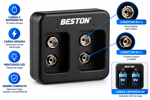 Imagen de CARGADOR INTELIGENTE PARA 2 BATERIA PILA 9V RECARGABLE INCLUYE CABLE