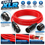 Imagen de CABLE PROFESIONAL CANON A CANON 1M ROJO